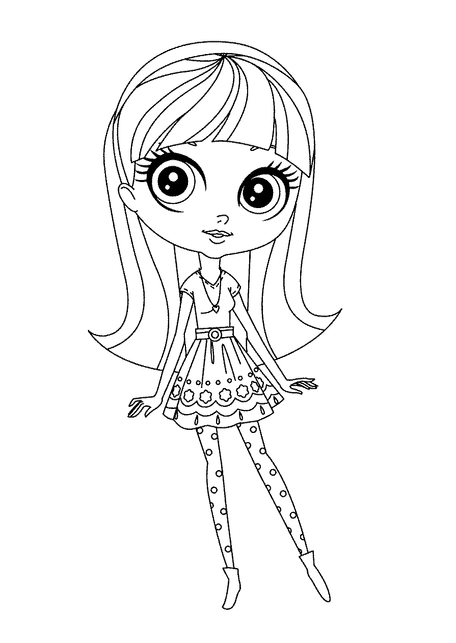 Littlest Pet Shop Coloring Pages Blythe Baxter