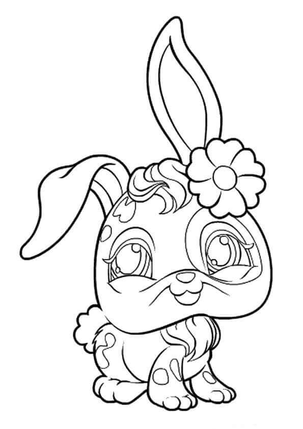 Littlest Pet Shop Coloring Pages Bunny