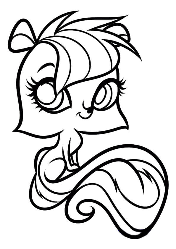 Littlest Pet Shop Coloring Pages Pepper Clark