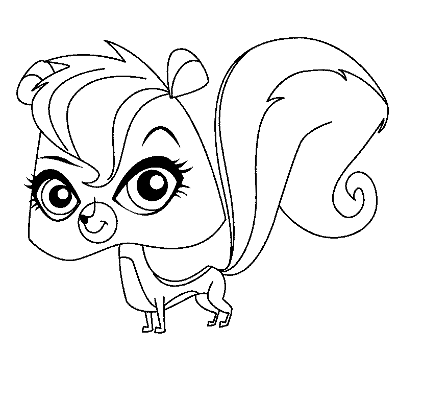 Littlest Pet Shop Coloring Pages Shivers