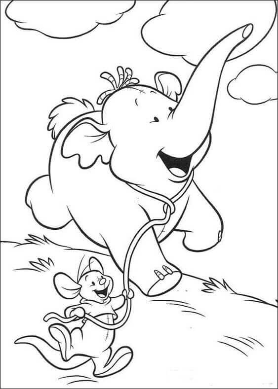 Lumpy And Piglet Coloring Page
