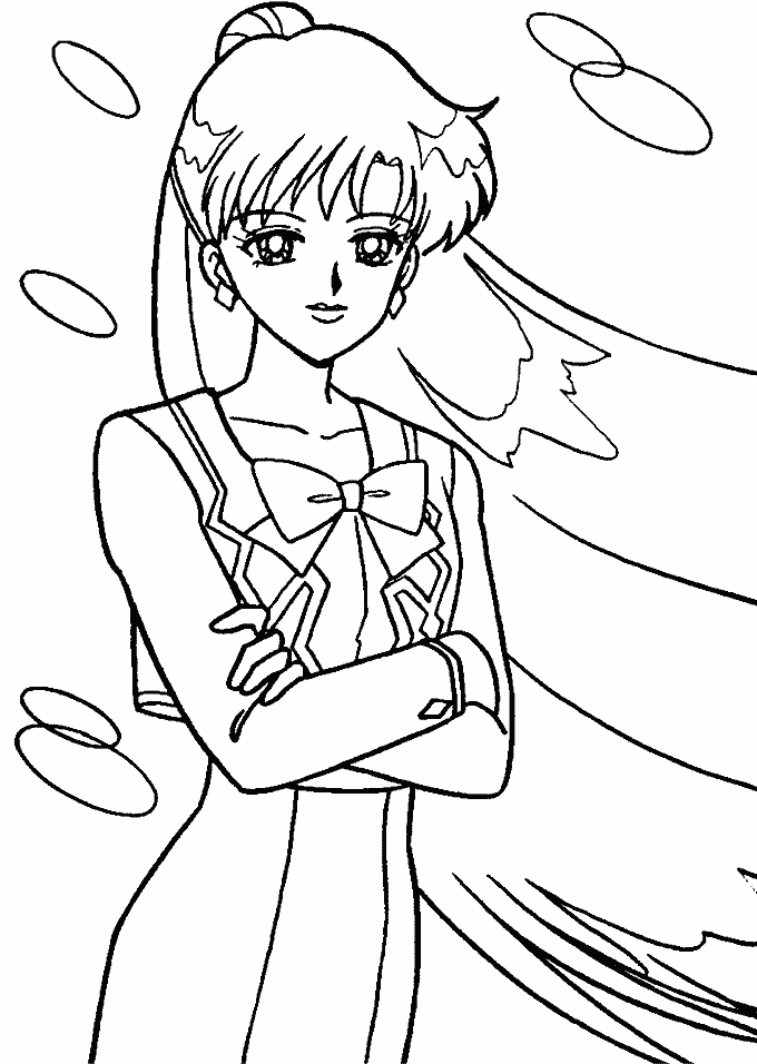 Mako Kino From Sailor Moon Coloring Page