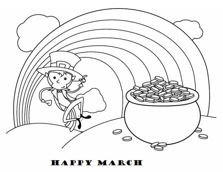 Free Printable March Coloring Pages