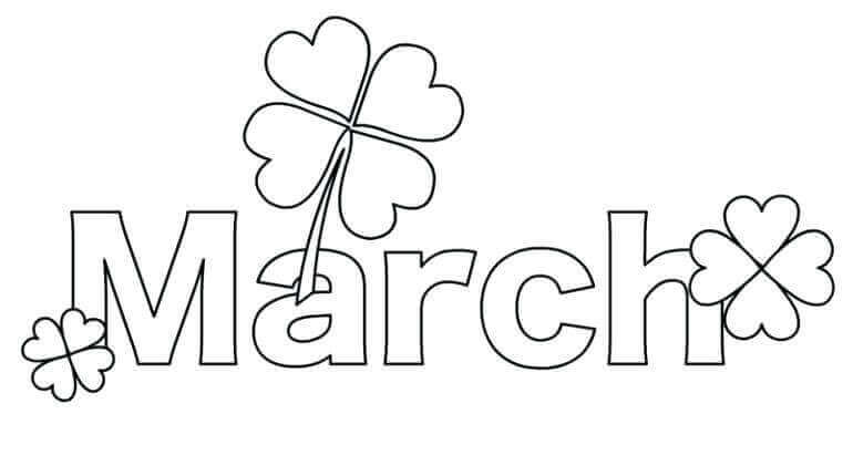 Free Printable March Coloring Pages