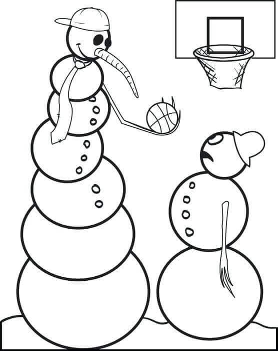 March Madness Basketball Coloring Pages Free Printable