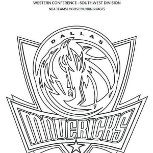 NBA Coloring Pages Dallas Mavericks