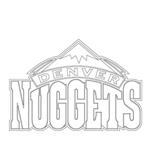 NBA Coloring Pages Denver Nuggets