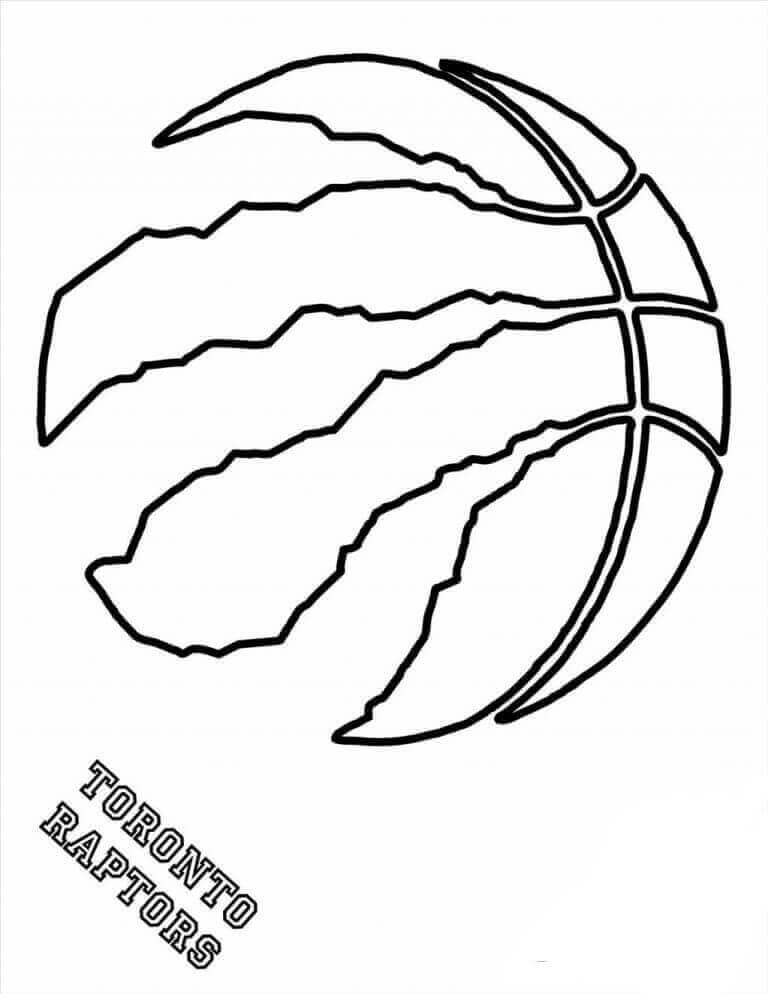NBA Coloring Pages Toronto Raptors