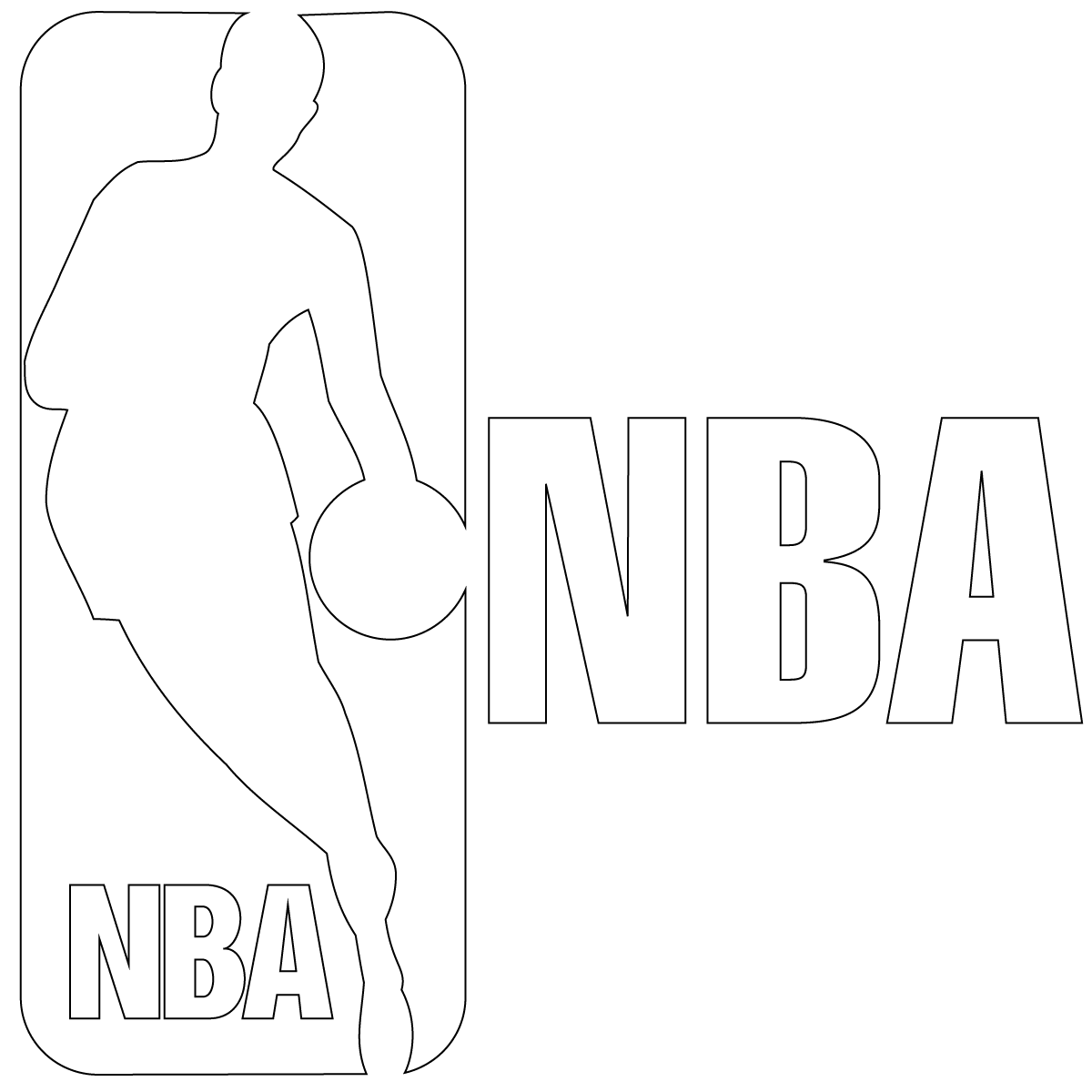 NBA Logo Colouring Pages