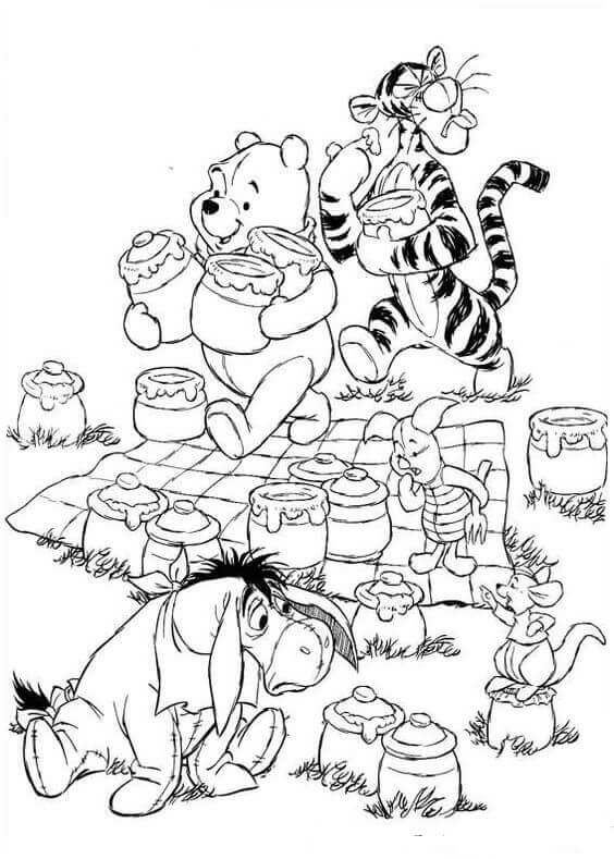 Pooh And Friends Coloring Book