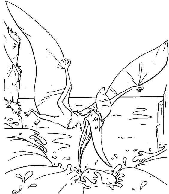 Pterosaur Dinosaur Coloring Pages