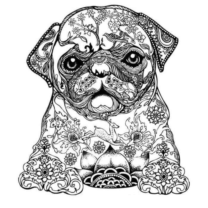 Puppy Coloring Pages For Adults