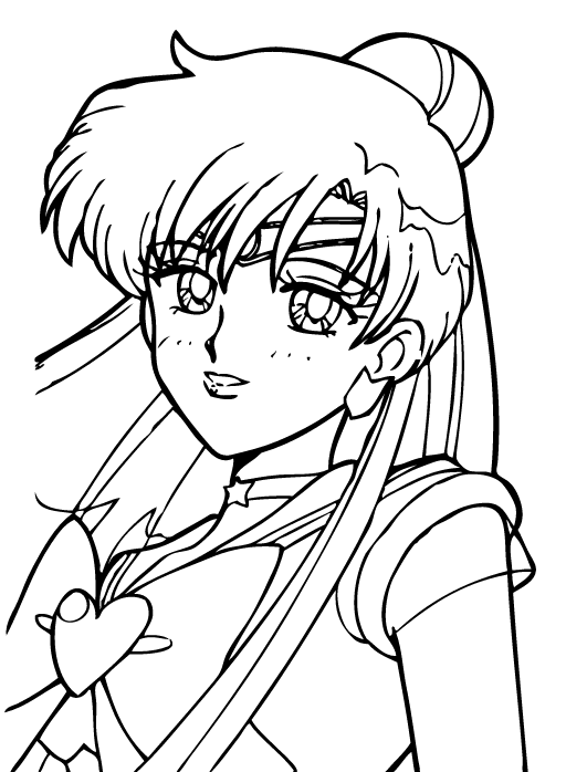 Sailor Jupiter From Sailor Moon Coloring Pages