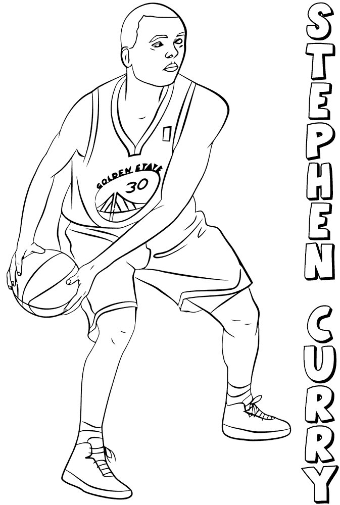 Free Printable NBA (National Basketball Association Coloring Pages)