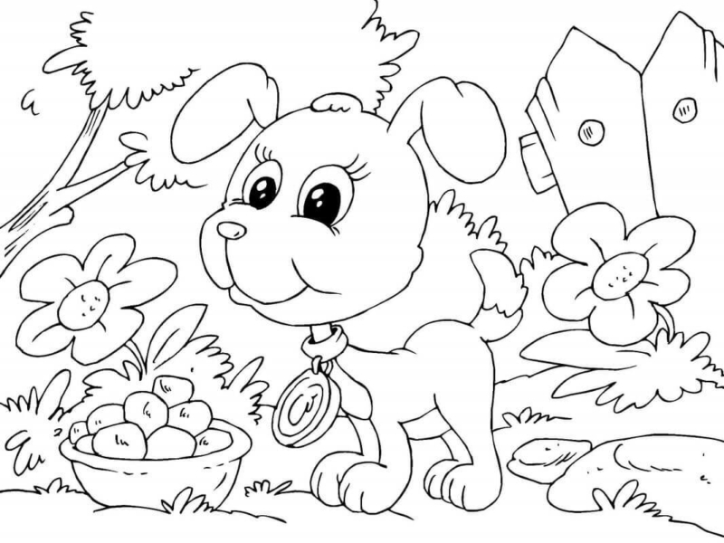 30 Free Printable Puppy Coloring Pages