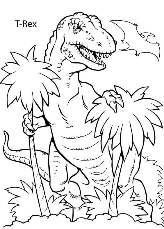 T Rex Coloring Page