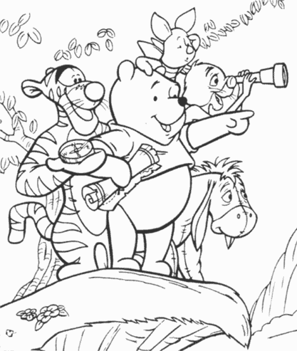 30 Free Printable Winnie The Pooh Coloring Pages