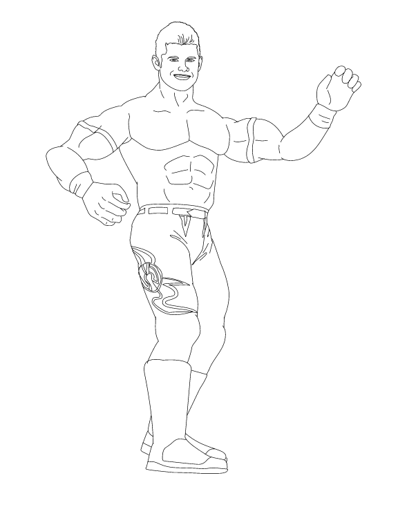Free Printable World Wrestling Entertainment Or Wwe Coloring
