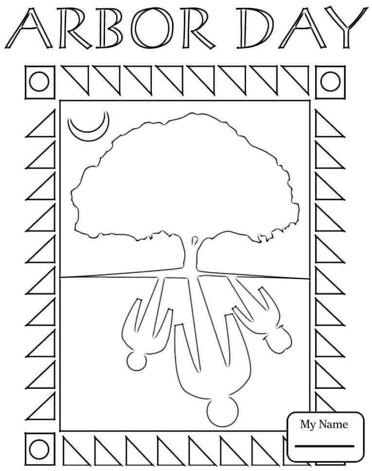 Arbor Day Coloring Page