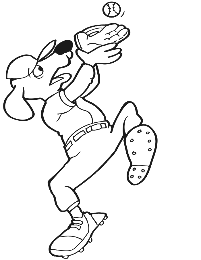 Baseball Coloring Pages To Print Out