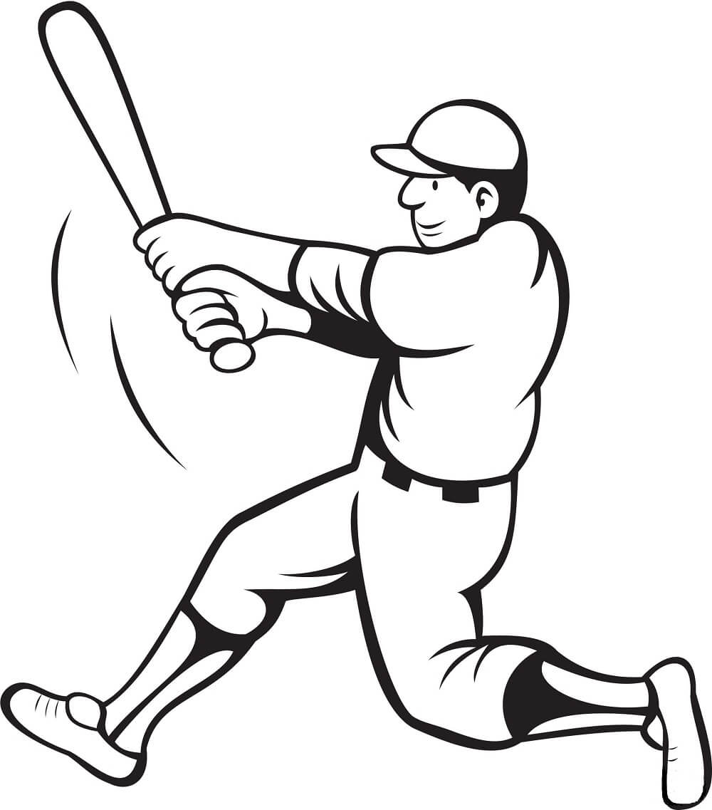 30 Free Printable Baseball Coloring Pages