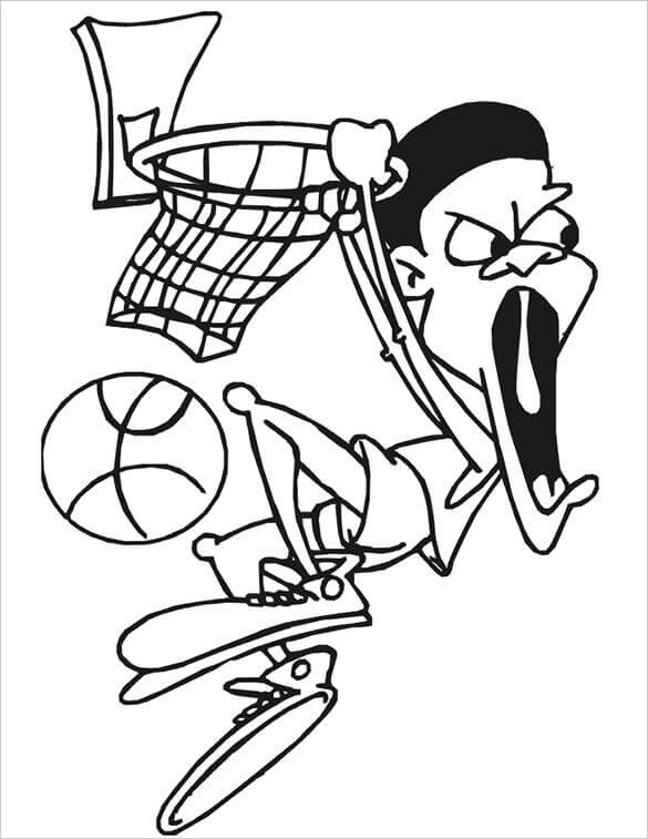 Basketball Coloring Page