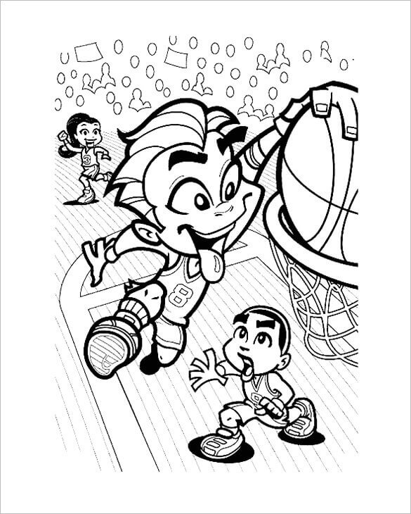 Basketball Coloring Pages For Kids