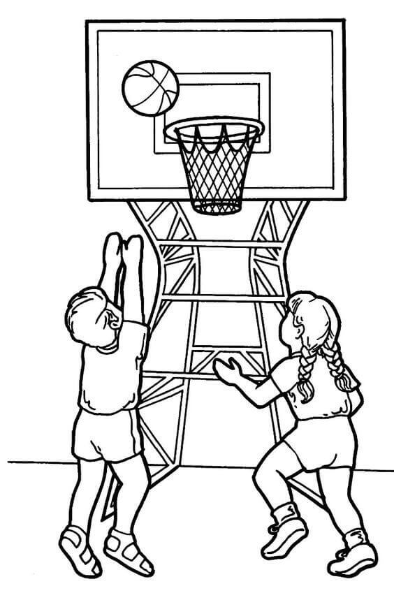 Download 30 Free Printable Basketball Coloring Pages