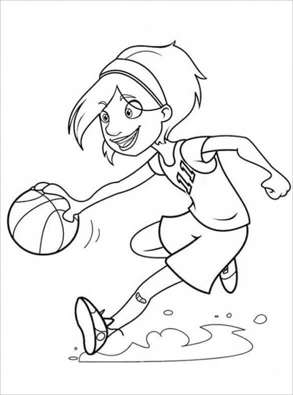 Basketball Player Coloring Pages