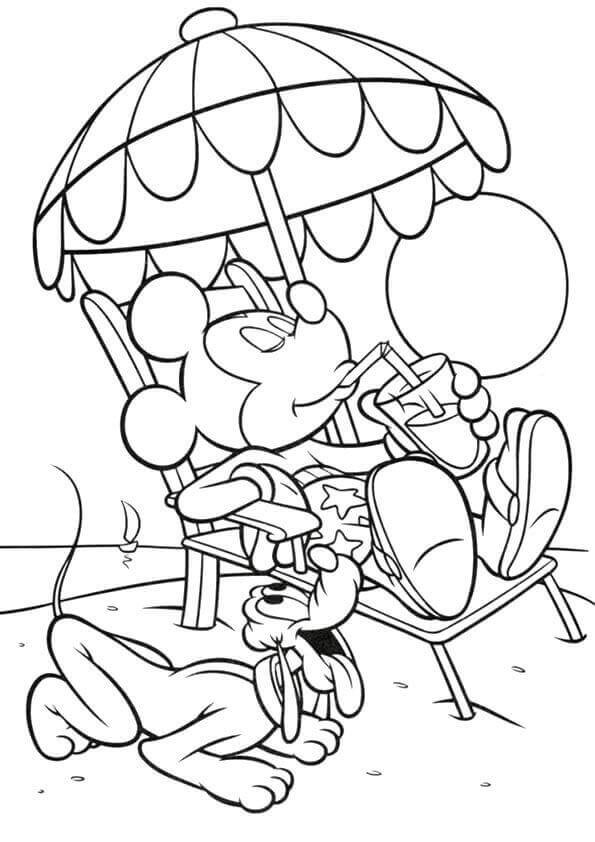 Beach Coloring Pages For Children