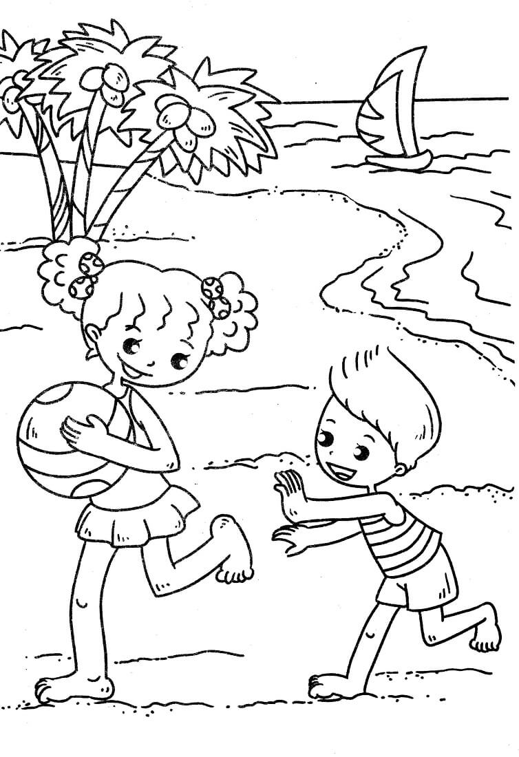 25 Free Printable Beach Coloring Pages