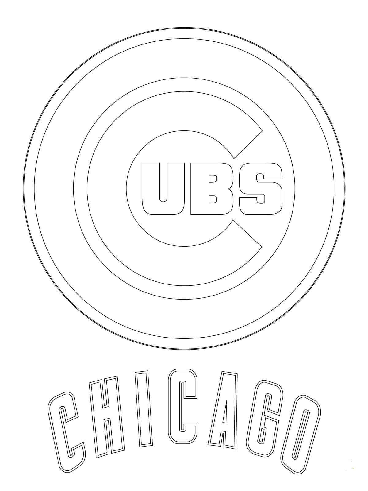 Chicago Cubs Baseball Coloring Pages