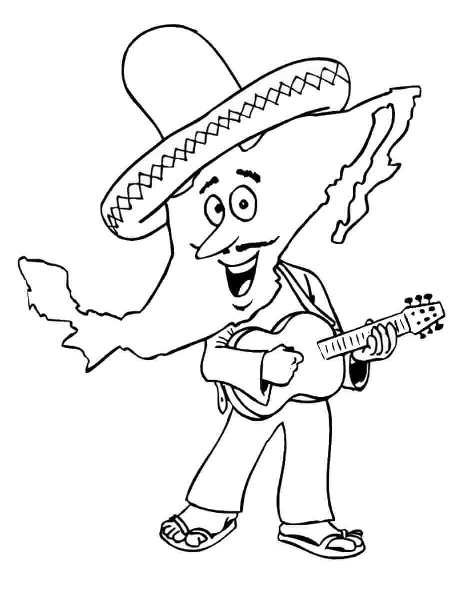 Cinco De Mayo Coloring Pages For Kids