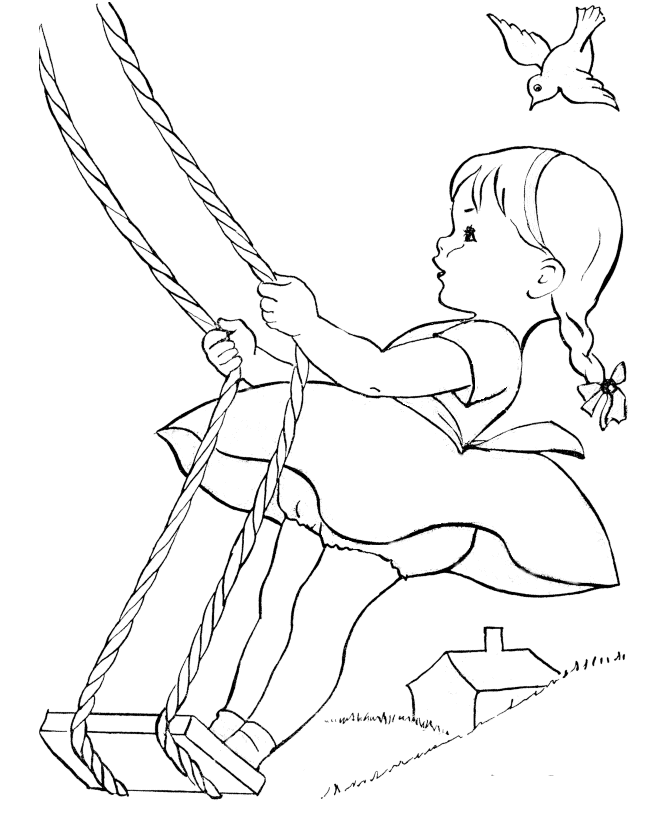 Cute Summer Coloring Page