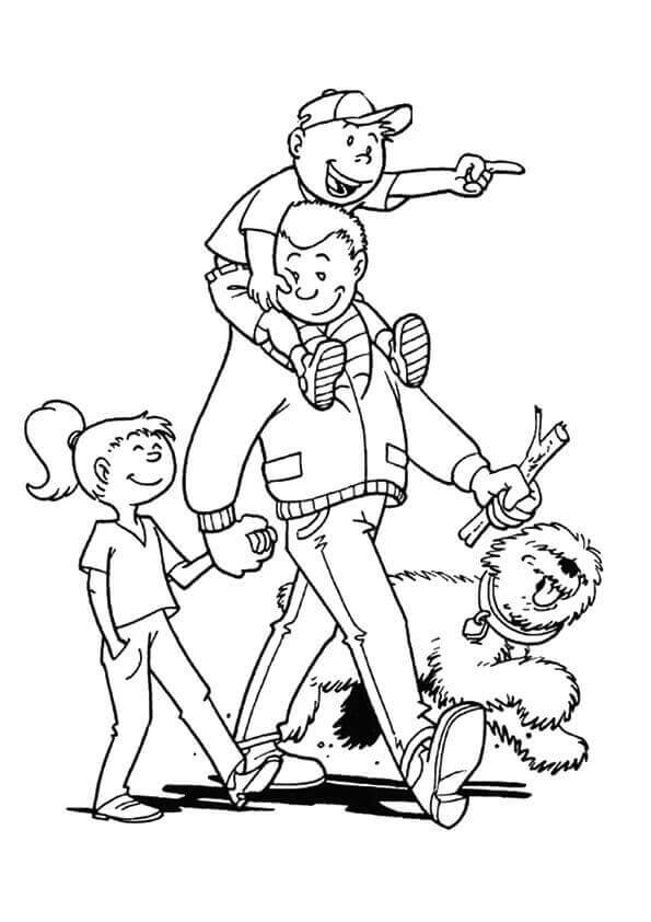 Daddy Coloring Pages Printable
