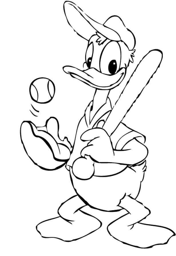 Disney Baseball Coloring Pages