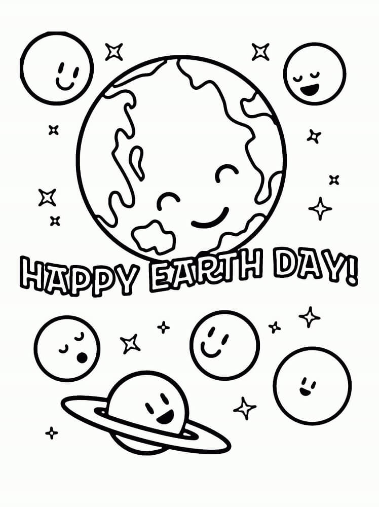 Earth day preschool coloring pages
