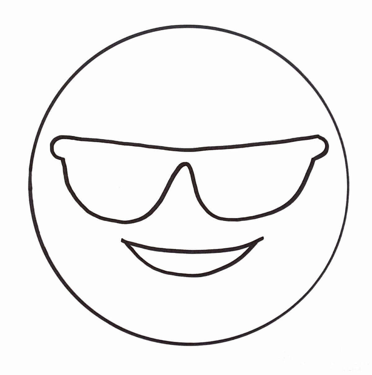 Emoji Coloring Pages Cool Emoji