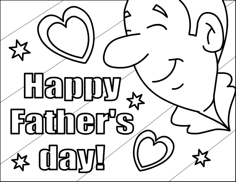 Fathers Day Coloring Pages Printable