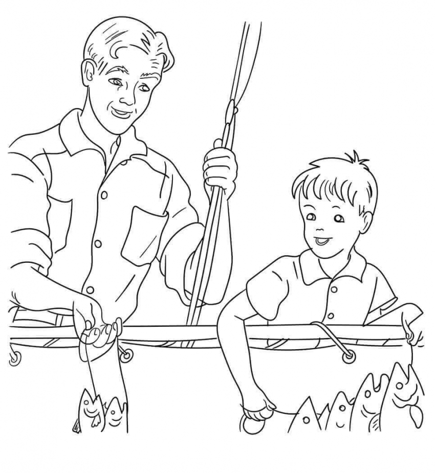 30 Free Printable Father’s Day Coloring Pages