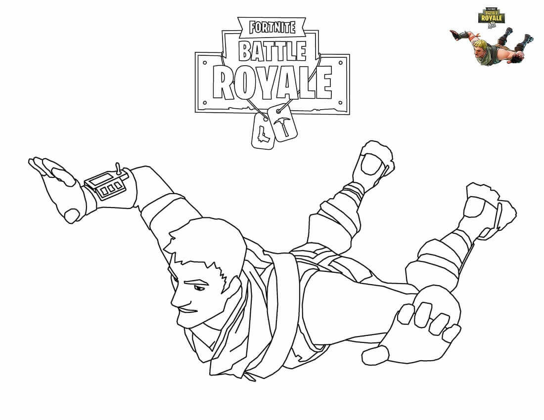 Fortnite Video Game Coloring Pages Warlord
