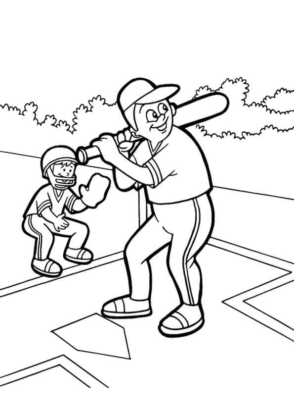 Free Printable Baseball Coloring Pages