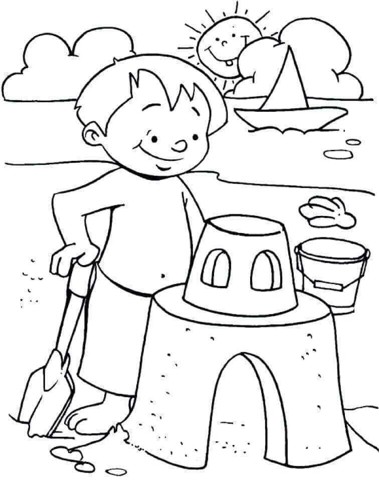 Free Printable Beach Coloring Pages