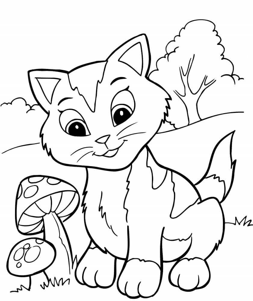 Free Printable Kitten Coloring Pages