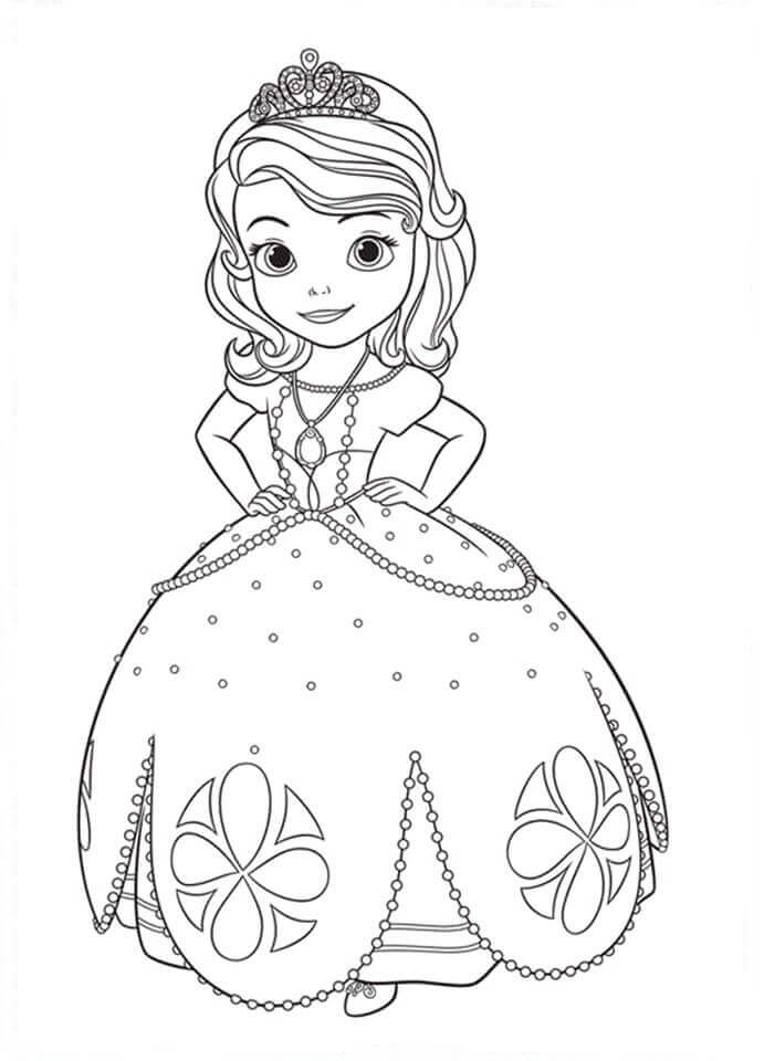 Free Printable Sofia The First Coloring Pages