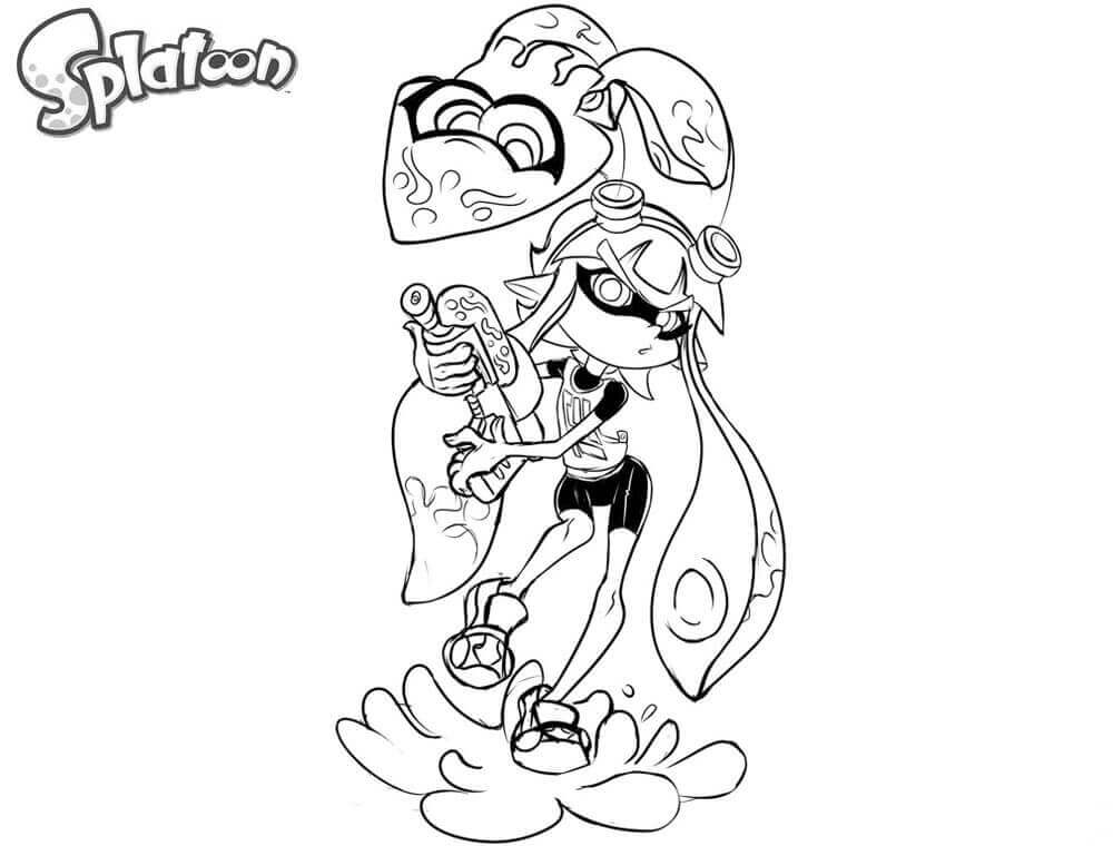 10 Free Printable Splatoon Coloring Pages