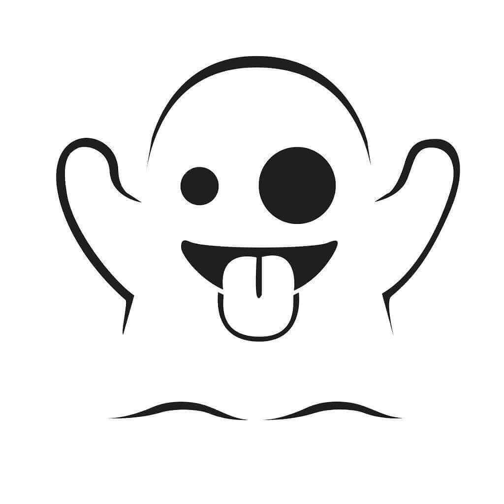 Ghost Emoji Coloring Sheets To Print