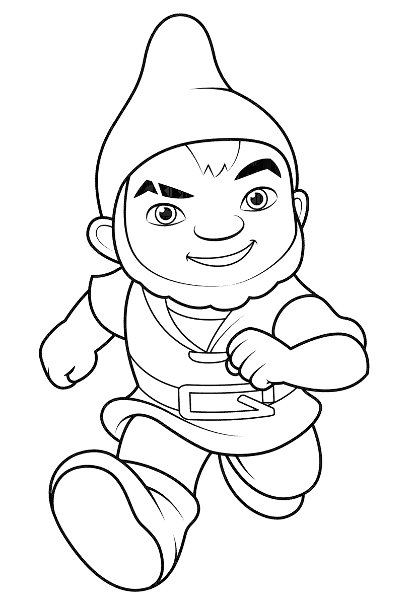 Gnomeo from Sherlock Gnomes Coloring Page