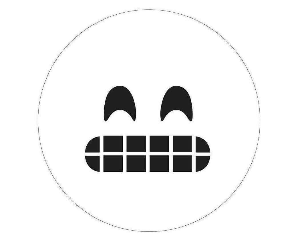 Happy Emoji Coloring Page