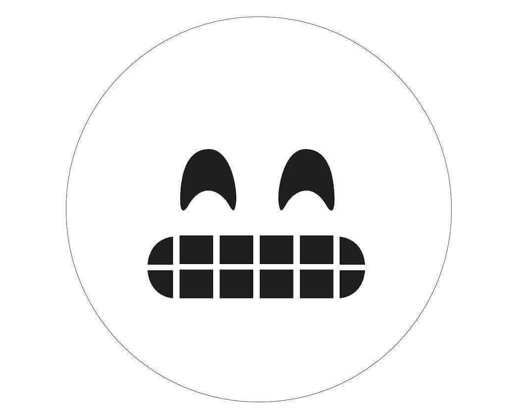 Happy Emoji Coloring Page